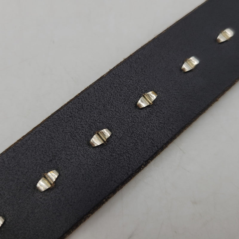 【中古品】【メンズ/レディース】 OVY オヴィー × DECI デシ BRIDLE STUDS NARROW BELT ブライドル スタッズ ナロー ベルト 205-260902-as-19-izu カラー：ブラック 万代Net店