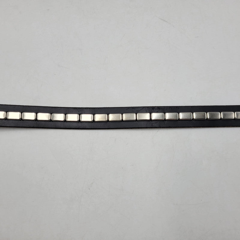 【中古品】【メンズ/レディース】 OVY オヴィー × DECI デシ BRIDLE STUDS NARROW BELT ブライドル スタッズ ナロー ベルト 205-260902-as-19-izu カラー：ブラック 万代Net店
