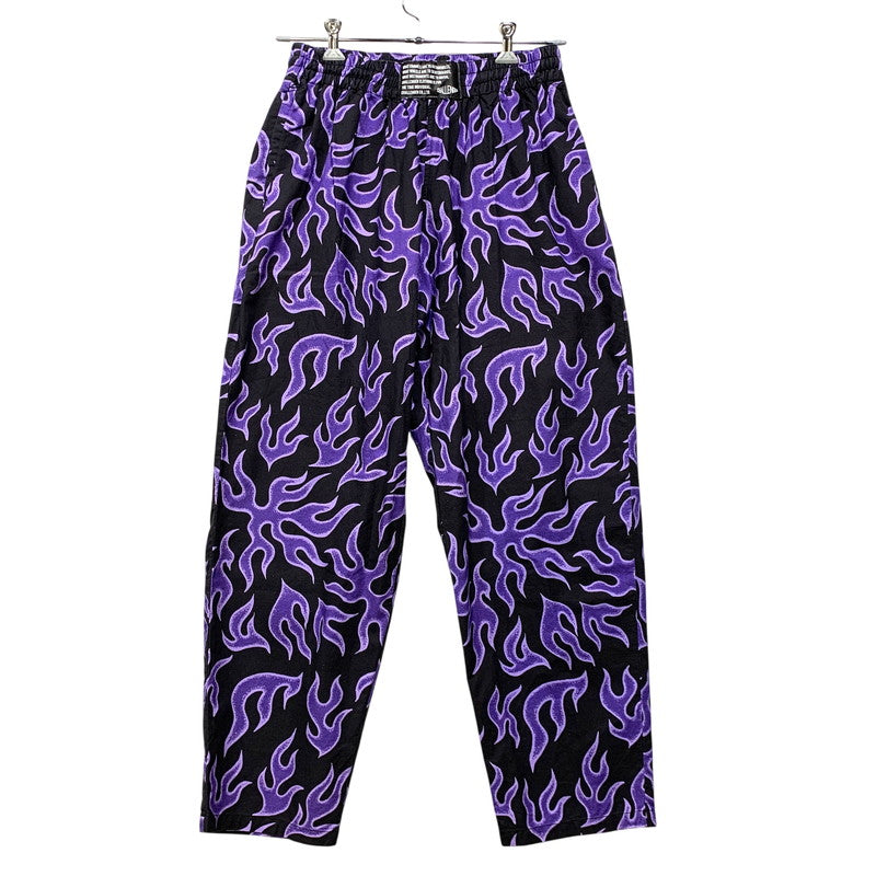 【中古品】【メンズ】 CHALLENGER チャレンジャー CLG-PT 025-004 FIRE PANTS ファイアー パンツ ズボン ボトムス 153-260903-ya-02-izu サイズ：L カラー：ブラック×パープル 万代Net店