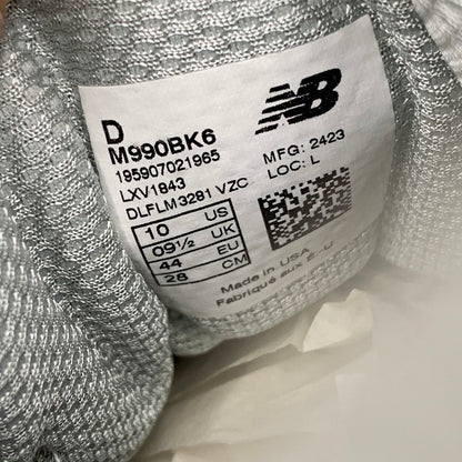 【中古品】【メンズ】 NEW BALANCE ニューバランス M990BK6 スニーカー シューズ 靴 162-260901-ya-02-izu サイズ：28cm カラー：ブラック 万代Net店