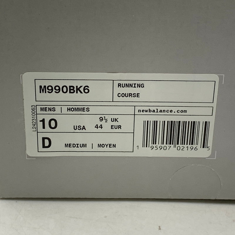 【中古品】【メンズ】 NEW BALANCE ニューバランス M990BK6 スニーカー シューズ 靴 162-260901-ya-02-izu サイズ：28cm カラー：ブラック 万代Net店