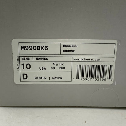 【中古品】【メンズ】 NEW BALANCE ニューバランス M990BK6 スニーカー シューズ 靴 162-260901-ya-02-izu サイズ：28cm カラー：ブラック 万代Net店