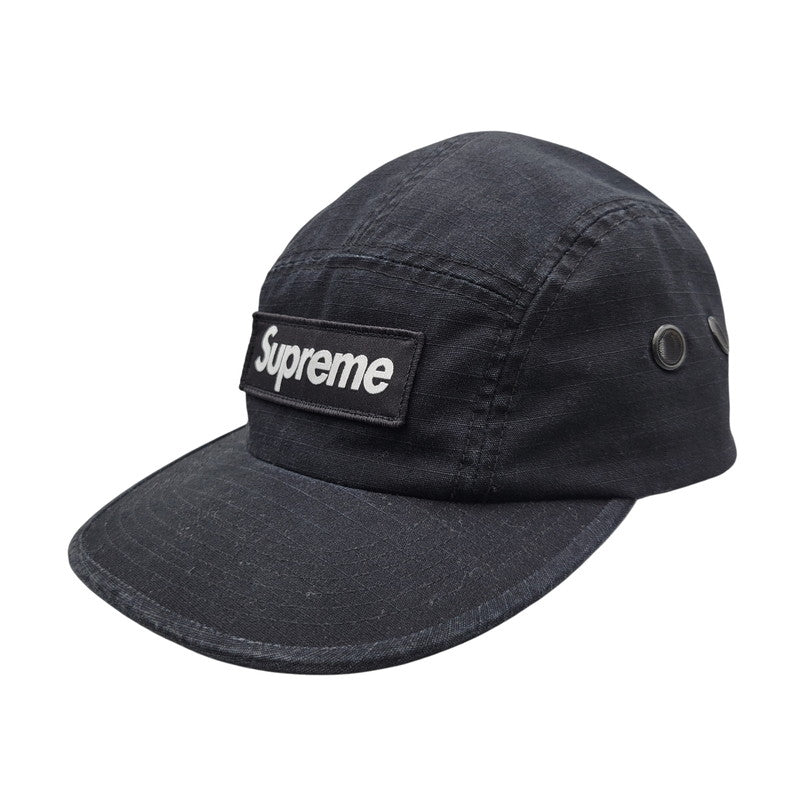 【中古品】【メンズ/レディース】 Supreme シュプリーム MILITARY CAMP CAP ミリタリー キャンプ キャップ 帽子 185-260902-as-06-izu サイズ：ONE SIZE（58cm） カラー：ブラック 万代Net店
