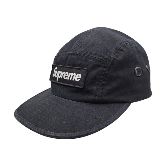 【中古品】【メンズ/レディース】 Supreme シュプリーム MILITARY CAMP CAP ミリタリー キャンプ キャップ 帽子 185-260902-as-06-izu サイズ：ONE SIZE（58cm） カラー：ブラック 万代Net店