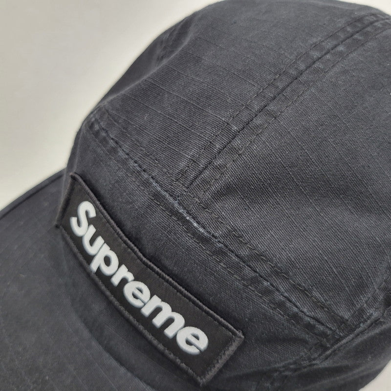 【中古品】【メンズ/レディース】 Supreme シュプリーム MILITARY CAMP CAP ミリタリー キャンプ キャップ 帽子 185-260902-as-06-izu サイズ：ONE SIZE（58cm） カラー：ブラック 万代Net店
