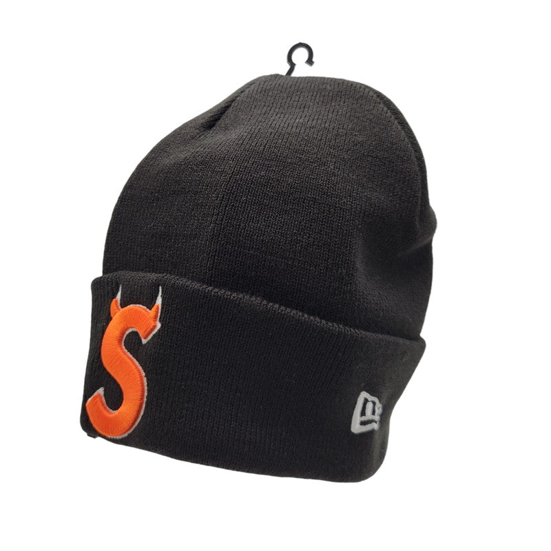 【中古美品】【メンズ/レディース】 Supreme シュプリーム DEVIL S LOGO BEANIE デビル Sロゴ ビーニー ニット帽 帽子 185-260902-as-07-izu サイズ：ONE SIZE カラー：ブラック 万代Net店
