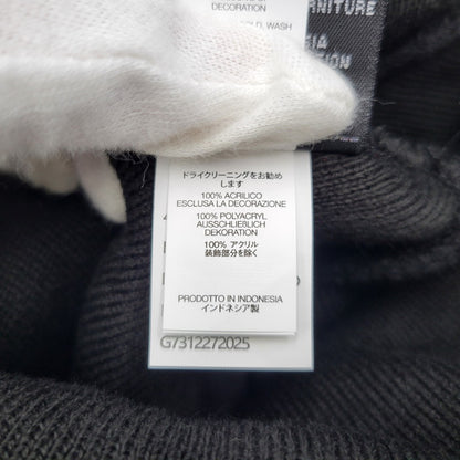 【中古美品】【メンズ/レディース】 Supreme シュプリーム DEVIL S LOGO BEANIE デビル Sロゴ ビーニー ニット帽 帽子 185-260902-as-07-izu サイズ：ONE SIZE カラー：ブラック 万代Net店