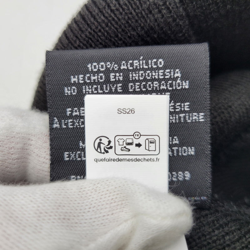 【中古美品】【メンズ/レディース】 Supreme シュプリーム DEVIL S LOGO BEANIE デビル Sロゴ ビーニー ニット帽 帽子 185-260902-as-07-izu サイズ：ONE SIZE カラー：ブラック 万代Net店