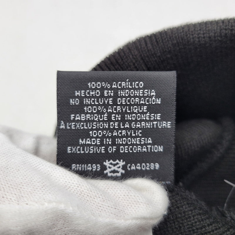 【中古美品】【メンズ/レディース】 Supreme シュプリーム DEVIL S LOGO BEANIE デビル Sロゴ ビーニー ニット帽 帽子 185-260902-as-07-izu サイズ：ONE SIZE カラー：ブラック 万代Net店