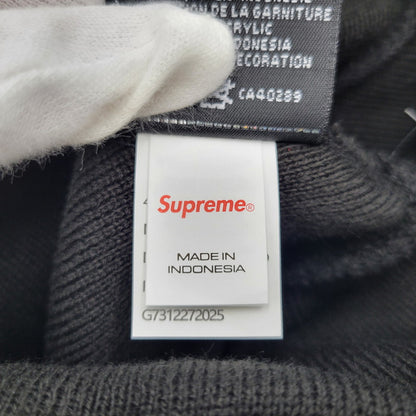 【中古美品】【メンズ/レディース】 Supreme シュプリーム DEVIL S LOGO BEANIE デビル Sロゴ ビーニー ニット帽 帽子 185-260902-as-07-izu サイズ：ONE SIZE カラー：ブラック 万代Net店