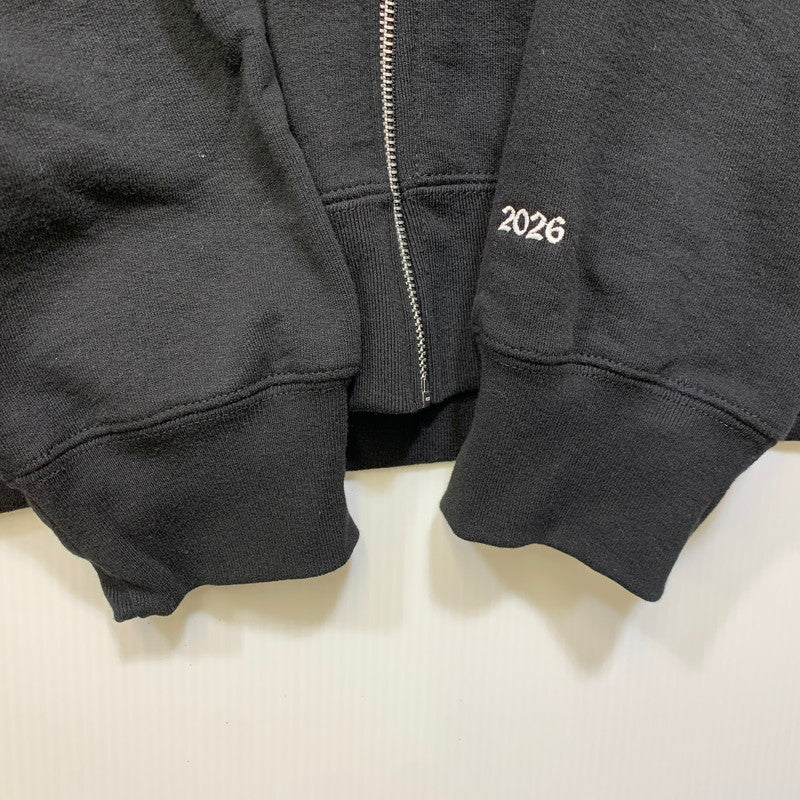 【中古品】【メンズ】 Supreme シュプリーム DEVIL S LOGO ZIP UP HOODED SWEATSHIRT デビル Sロゴ ジップアップ フーデッドスウェットシャツ パーカー 149-260902-as-01-izu サイズ：L カラー：ブラック 万代Net店