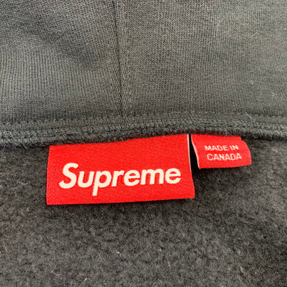 【中古品】【メンズ】 Supreme シュプリーム DEVIL S LOGO ZIP UP HOODED SWEATSHIRT デビル Sロゴ ジップアップ フーデッドスウェットシャツ パーカー 149-260902-as-01-izu サイズ：L カラー：ブラック 万代Net店