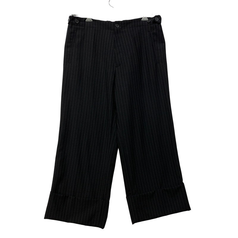 【中古品】【メンズ】 JEAN PAUL GAULTIER ジャンポール・ゴルチェ 8705651 STRIPE SLACKS PANTS ストライプ スラックス パンツ ズボン ボトムス 152-260903-ya-04-izu サイズ：M カラー：ブラック 万代Net店