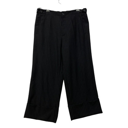 【中古品】【メンズ】 JEAN PAUL GAULTIER ジャンポール・ゴルチェ 8705651 STRIPE SLACKS PANTS ストライプ スラックス パンツ ズボン ボトムス 152-260903-ya-04-izu サイズ：M カラー：ブラック 万代Net店