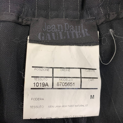 【中古品】【メンズ】 JEAN PAUL GAULTIER ジャンポール・ゴルチェ 8705651 STRIPE SLACKS PANTS ストライプ スラックス パンツ ズボン ボトムス 152-260903-ya-04-izu サイズ：M カラー：ブラック 万代Net店