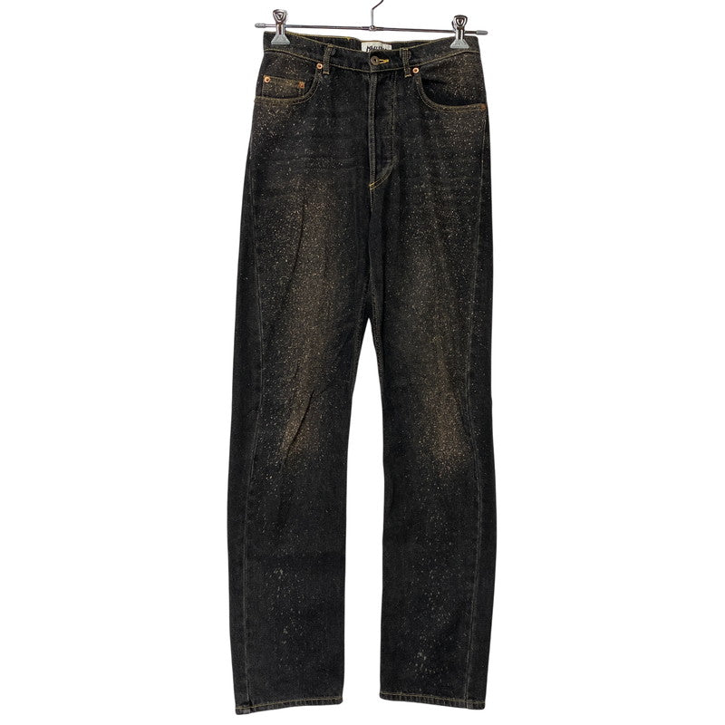 【中古品】【メンズ】 MAGLIANO マリアーノ SPRAY PAINT BLACK DENIM PANTS スプレー ペイント ブラック デニム パンツ ボトムス 152-260901-kh-03-izu サイズ：XS カラー：ブラック 万代Net店