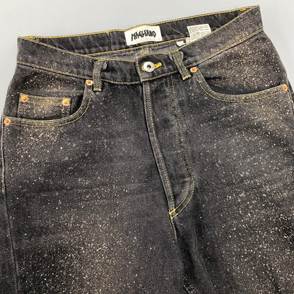 【中古品】【メンズ】 MAGLIANO マリアーノ SPRAY PAINT BLACK DENIM PANTS スプレー ペイント ブラック デニム パンツ ボトムス 152-260901-kh-03-izu サイズ：XS カラー：ブラック 万代Net店