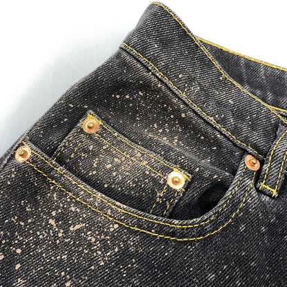 【中古品】【メンズ】 MAGLIANO マリアーノ SPRAY PAINT BLACK DENIM PANTS スプレー ペイント ブラック デニム パンツ ボトムス 152-260901-kh-03-izu サイズ：XS カラー：ブラック 万代Net店