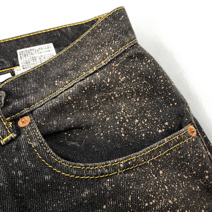 【中古品】【メンズ】 MAGLIANO マリアーノ SPRAY PAINT BLACK DENIM PANTS スプレー ペイント ブラック デニム パンツ ボトムス 152-260901-kh-03-izu サイズ：XS カラー：ブラック 万代Net店