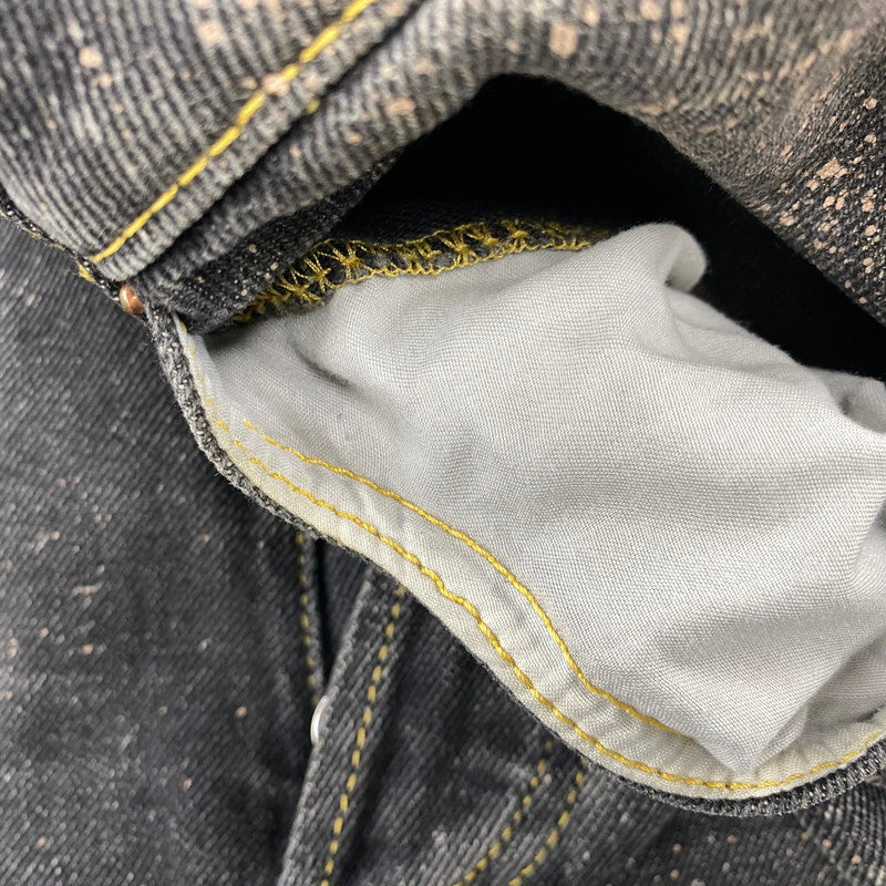 【中古品】【メンズ】 MAGLIANO マリアーノ SPRAY PAINT BLACK DENIM PANTS スプレー ペイント ブラック デニム パンツ ボトムス 152-260901-kh-03-izu サイズ：XS カラー：ブラック 万代Net店