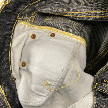 【中古品】【メンズ】 MAGLIANO マリアーノ SPRAY PAINT BLACK DENIM PANTS スプレー ペイント ブラック デニム パンツ ボトムス 152-260901-kh-03-izu サイズ：XS カラー：ブラック 万代Net店