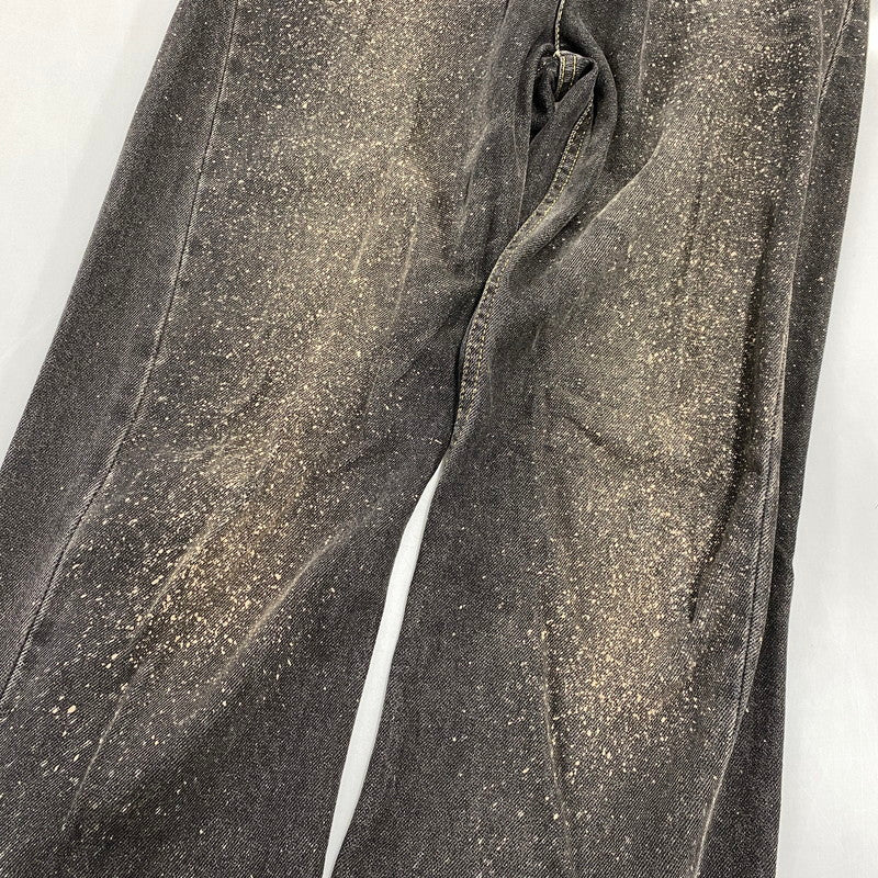 【中古品】【メンズ】 MAGLIANO マリアーノ SPRAY PAINT BLACK DENIM PANTS スプレー ペイント ブラック デニム パンツ ボトムス 152-260901-kh-03-izu サイズ：XS カラー：ブラック 万代Net店