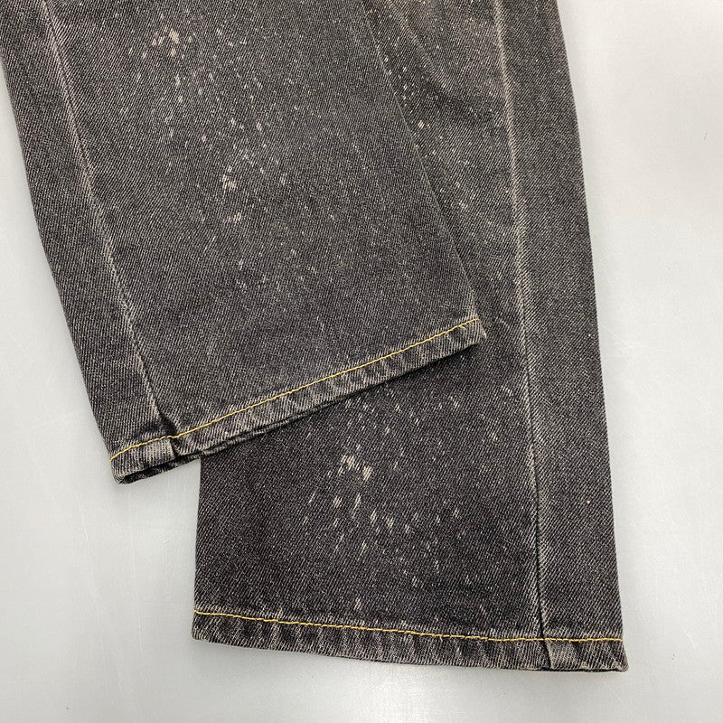 【中古品】【メンズ】 MAGLIANO マリアーノ SPRAY PAINT BLACK DENIM PANTS スプレー ペイント ブラック デニム パンツ ボトムス 152-260901-kh-03-izu サイズ：XS カラー：ブラック 万代Net店