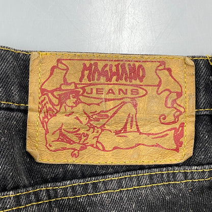 【中古品】【メンズ】 MAGLIANO マリアーノ SPRAY PAINT BLACK DENIM PANTS スプレー ペイント ブラック デニム パンツ ボトムス 152-260901-kh-03-izu サイズ：XS カラー：ブラック 万代Net店