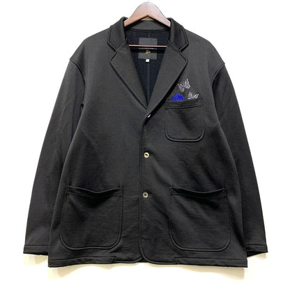 【中古品】【メンズ】 NEEDLES ニードルス × WILDSIDE YOHJI YAMAMOTO ワイルドサイド ヨウジヤマモト RW1530 EASY 3B JACKET イージー スリーボタン ジャケット アウター 140-260903-ya-06-izu サイズ：S カラー：ブラック 万代Net店