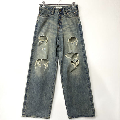 【中古品】【メンズ】 SUGARHILL シュガーヒル 25880409 DAMAGED MODERN DENIM PANTS WIDE CUT ダメージ モダン デニム パンツ ワイドカット ボトムス 151-260901-kh-07-izu サイズ：30 カラー：インディゴ系 万代Net店