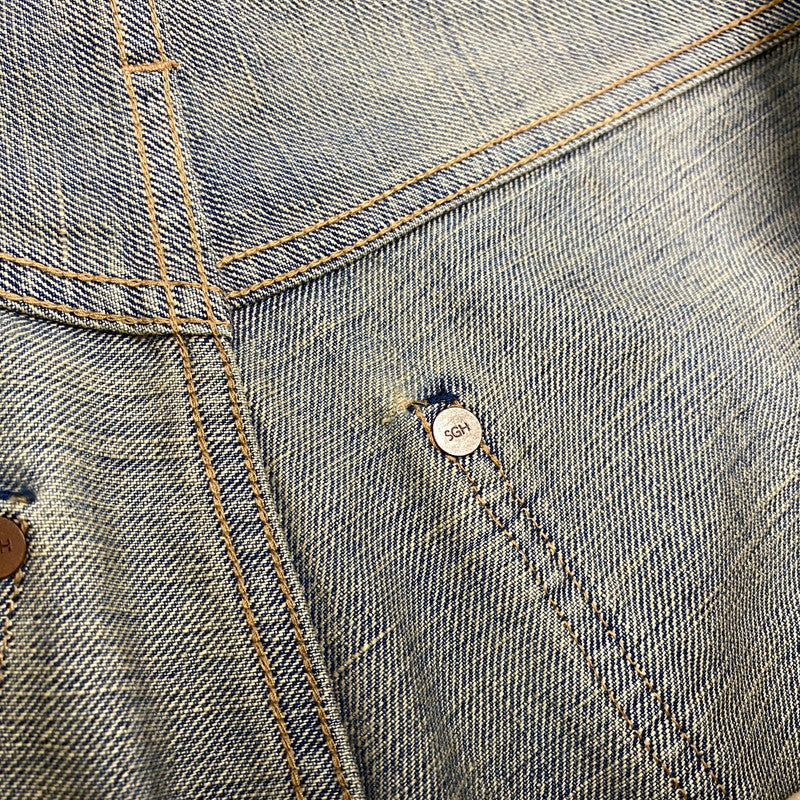 【中古品】【メンズ】 SUGARHILL シュガーヒル 25880409 DAMAGED MODERN DENIM PANTS WIDE CUT ダメージ モダン デニム パンツ ワイドカット ボトムス 151-260901-kh-07-izu サイズ：30 カラー：インディゴ系 万代Net店