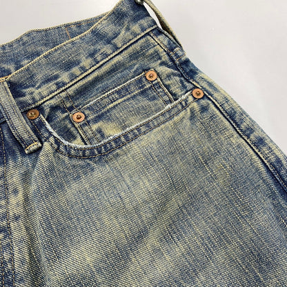 【中古品】【メンズ】 SUGARHILL シュガーヒル 25880409 DAMAGED MODERN DENIM PANTS WIDE CUT ダメージ モダン デニム パンツ ワイドカット ボトムス 151-260901-kh-07-izu サイズ：30 カラー：インディゴ系 万代Net店