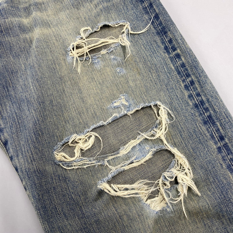 【中古品】【メンズ】 SUGARHILL シュガーヒル 25880409 DAMAGED MODERN DENIM PANTS WIDE CUT ダメージ モダン デニム パンツ ワイドカット ボトムス 151-260901-kh-07-izu サイズ：30 カラー：インディゴ系 万代Net店