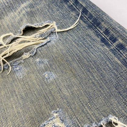 【中古品】【メンズ】 SUGARHILL シュガーヒル 25880409 DAMAGED MODERN DENIM PANTS WIDE CUT ダメージ モダン デニム パンツ ワイドカット ボトムス 151-260901-kh-07-izu サイズ：30 カラー：インディゴ系 万代Net店