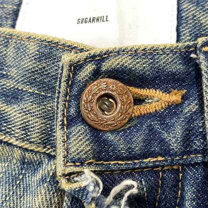 【中古品】【メンズ】 SUGARHILL シュガーヒル 25880409 DAMAGED MODERN DENIM PANTS WIDE CUT ダメージ モダン デニム パンツ ワイドカット ボトムス 151-260901-kh-07-izu サイズ：30 カラー：インディゴ系 万代Net店