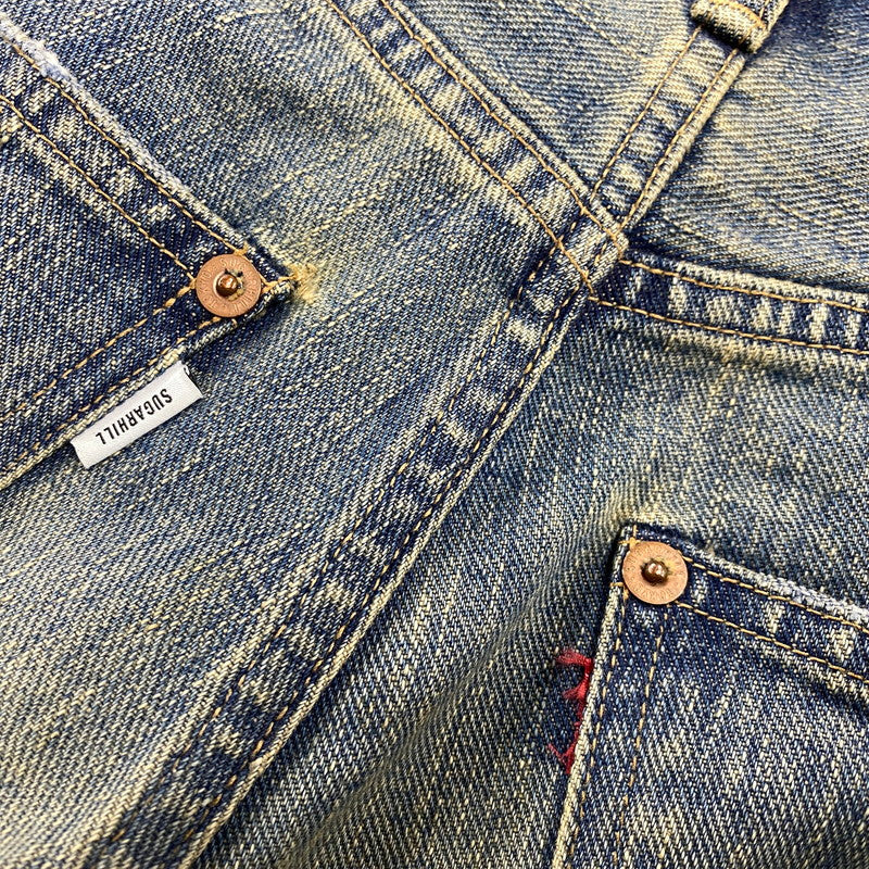 【中古品】【メンズ】 SUGARHILL シュガーヒル 25880409 DAMAGED MODERN DENIM PANTS WIDE CUT ダメージ モダン デニム パンツ ワイドカット ボトムス 151-260901-kh-07-izu サイズ：30 カラー：インディゴ系 万代Net店