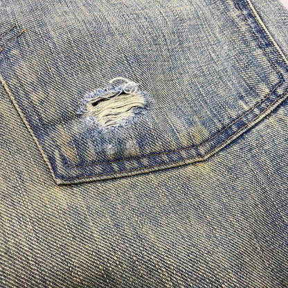 【中古品】【メンズ】 SUGARHILL シュガーヒル 25880409 DAMAGED MODERN DENIM PANTS WIDE CUT ダメージ モダン デニム パンツ ワイドカット ボトムス 151-260901-kh-07-izu サイズ：30 カラー：インディゴ系 万代Net店