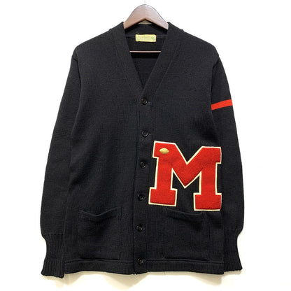 【中古品】【メンズ】 IMPERIAL インペリアル 50-70S "M" WOOL CARDIGAN ウール カーディガン トップス 長袖 146-260903-ya-05-izu サイズ：40 カラー：ブラック 万代Net店