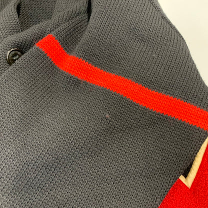 【中古品】【メンズ】 IMPERIAL インペリアル 50-70S "M" WOOL CARDIGAN ウール カーディガン トップス 長袖 146-260903-ya-05-izu サイズ：40 カラー：ブラック 万代Net店