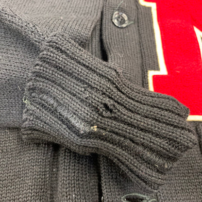 【中古品】【メンズ】 IMPERIAL インペリアル 50-70S "M" WOOL CARDIGAN ウール カーディガン トップス 長袖 146-260903-ya-05-izu サイズ：40 カラー：ブラック 万代Net店