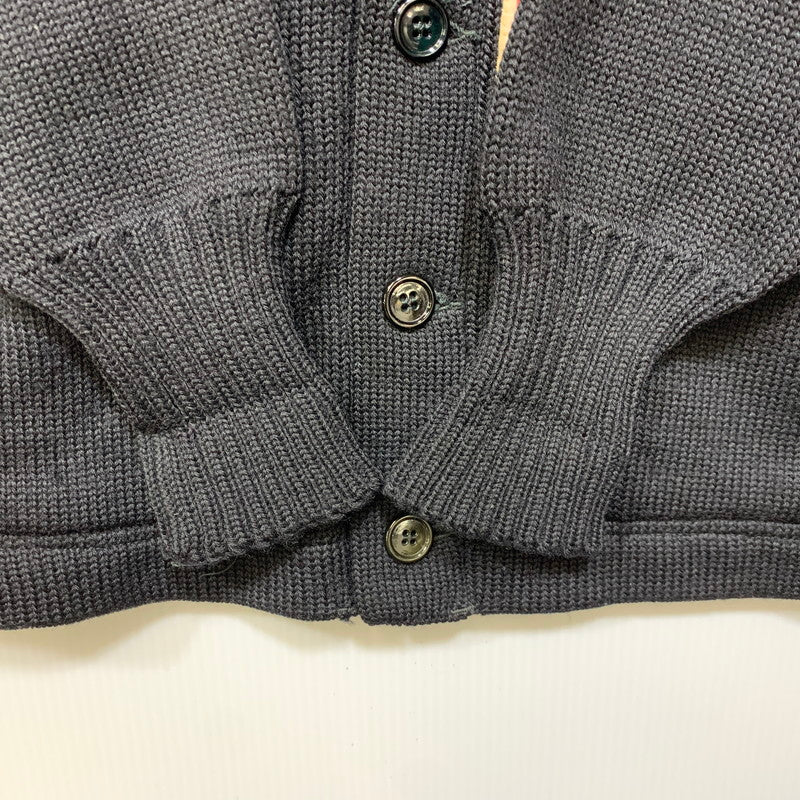 【中古品】【メンズ】 IMPERIAL インペリアル 50-70S "M" WOOL CARDIGAN ウール カーディガン トップス 長袖 146-260903-ya-05-izu サイズ：40 カラー：ブラック 万代Net店