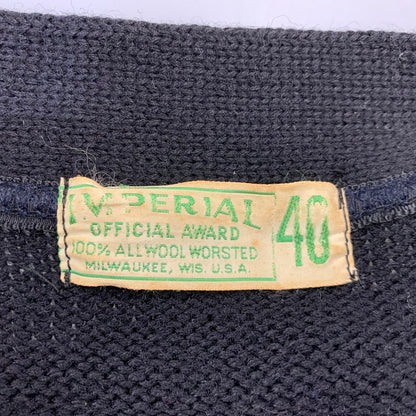 【中古品】【メンズ】 IMPERIAL インペリアル 50-70S "M" WOOL CARDIGAN ウール カーディガン トップス 長袖 146-260903-ya-05-izu サイズ：40 カラー：ブラック 万代Net店