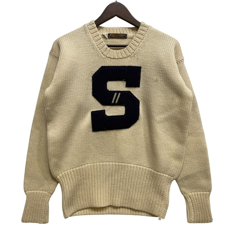 【中古品】【メンズ】 LOWE ＆ CAMPBELL ATHLETIC GOODS ロウ アンド キャンベル アスレチック グッズ S WOOLKNIT SWEATER ウール ニット セーター トップス 146-260902-kh-03-izu サイズ：40 カラー：アイボリー 万代Net店
