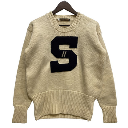 【中古品】【メンズ】 LOWE ＆ CAMPBELL ATHLETIC GOODS ロウ アンド キャンベル アスレチック グッズ S WOOLKNIT SWEATER ウール ニット セーター トップス 146-260902-kh-03-izu サイズ：40 カラー：アイボリー 万代Net店