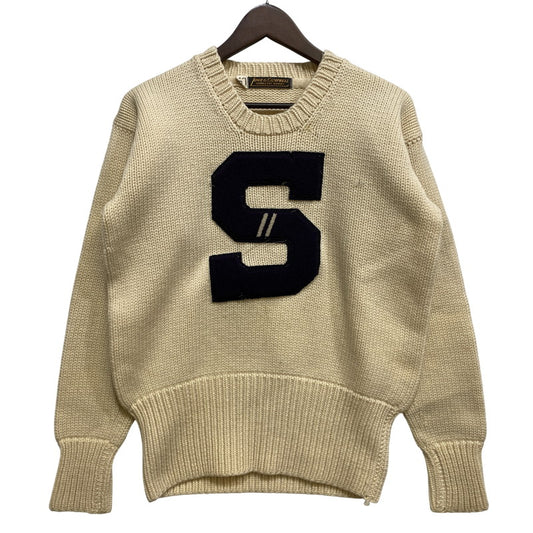 【中古品】【メンズ】 LOWE ＆ CAMPBELL ATHLETIC GOODS ロウ アンド キャンベル アスレチック グッズ S WOOLKNIT SWEATER ウール ニット セーター トップス 146-260902-kh-03-izu サイズ：40 カラー：アイボリー 万代Net店