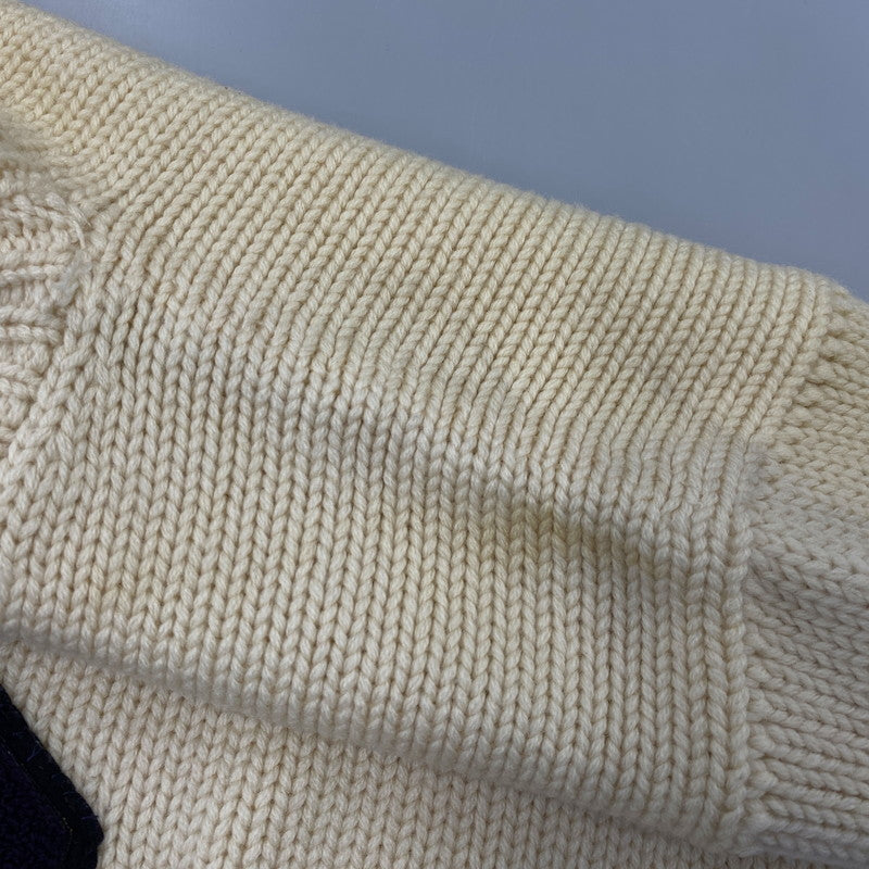 【中古品】【メンズ】 LOWE ＆ CAMPBELL ATHLETIC GOODS ロウ アンド キャンベル アスレチック グッズ S WOOLKNIT SWEATER ウール ニット セーター トップス 146-260902-kh-03-izu サイズ：40 カラー：アイボリー 万代Net店