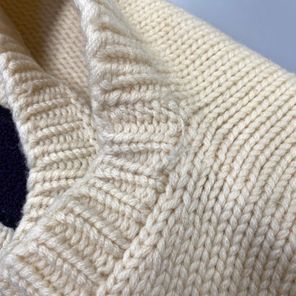 【中古品】【メンズ】 LOWE ＆ CAMPBELL ATHLETIC GOODS ロウ アンド キャンベル アスレチック グッズ S WOOLKNIT SWEATER ウール ニット セーター トップス 146-260902-kh-03-izu サイズ：40 カラー：アイボリー 万代Net店