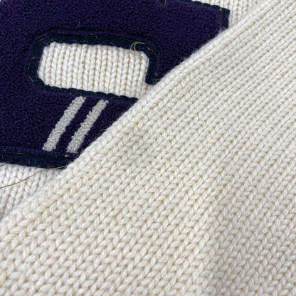 【中古品】【メンズ】 LOWE ＆ CAMPBELL ATHLETIC GOODS ロウ アンド キャンベル アスレチック グッズ S WOOLKNIT SWEATER ウール ニット セーター トップス 146-260902-kh-03-izu サイズ：40 カラー：アイボリー 万代Net店