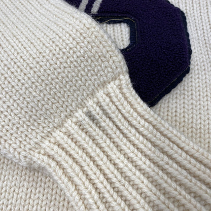 【中古品】【メンズ】 LOWE ＆ CAMPBELL ATHLETIC GOODS ロウ アンド キャンベル アスレチック グッズ S WOOLKNIT SWEATER ウール ニット セーター トップス 146-260902-kh-03-izu サイズ：40 カラー：アイボリー 万代Net店