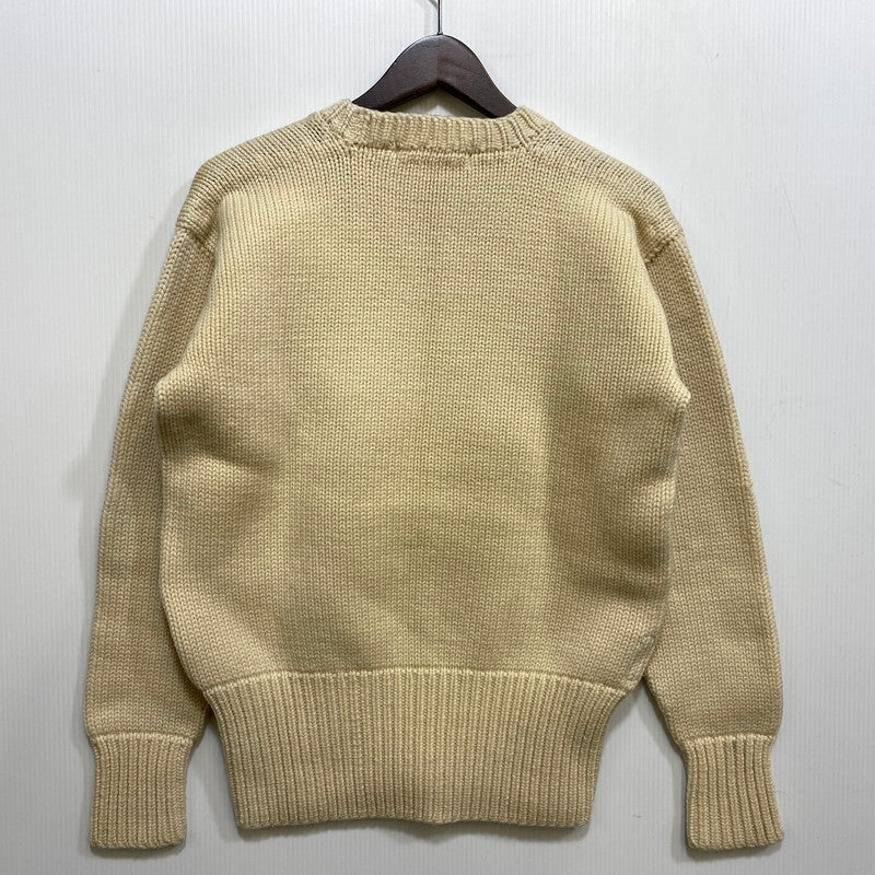 【中古品】【メンズ】 LOWE ＆ CAMPBELL ATHLETIC GOODS ロウ アンド キャンベル アスレチック グッズ S WOOLKNIT SWEATER ウール ニット セーター トップス 146-260902-kh-03-izu サイズ：40 カラー：アイボリー 万代Net店